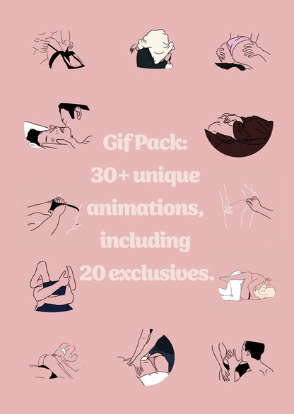 Gif Collection: 30+ unique animations, including 20 exclusives.